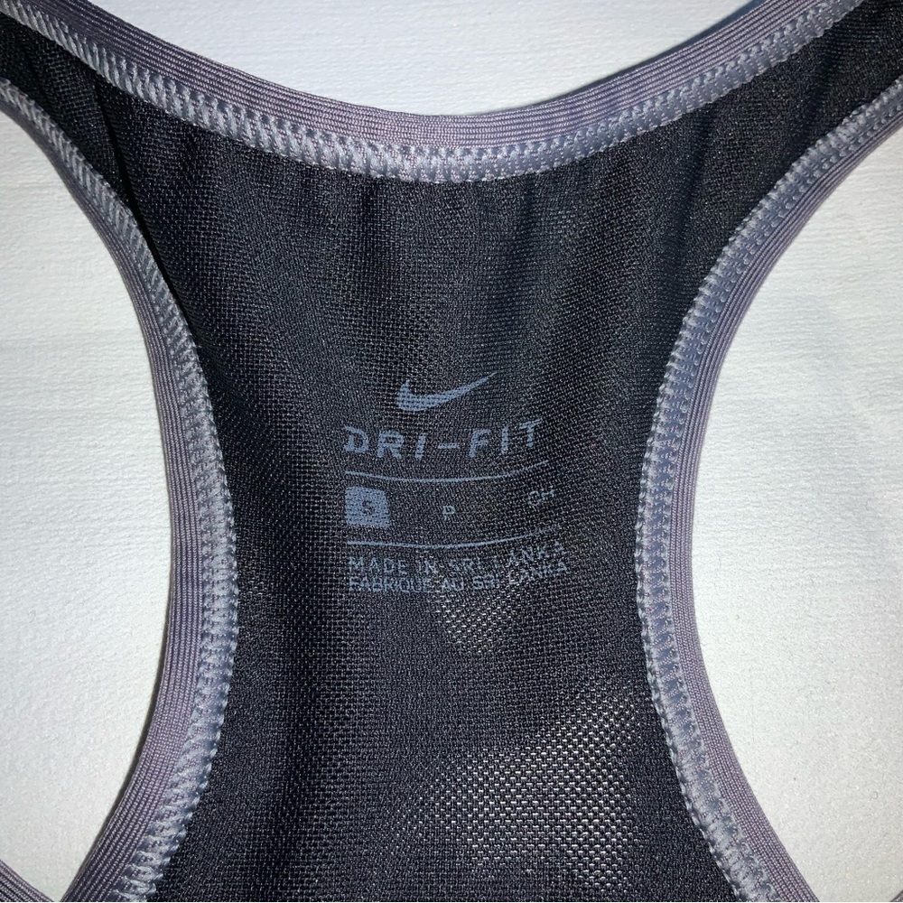 Nike Women's gray and red Sports Bra - Picture 2 of 5